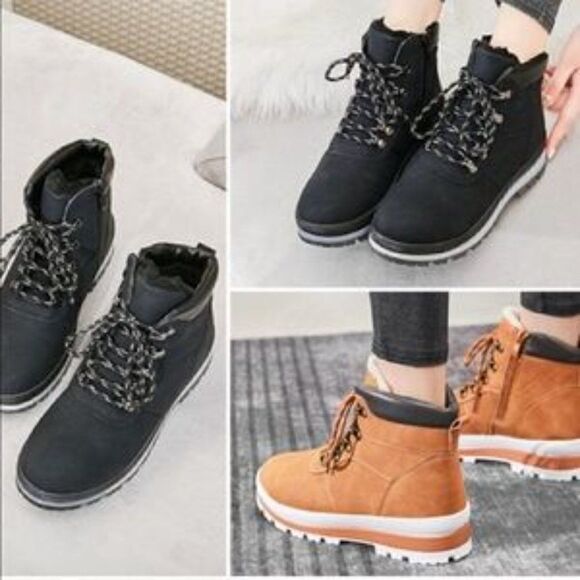 NEW Snow Boots Anti-Slip Hiking Boots Warm Fur lining - Picture 6 of 10